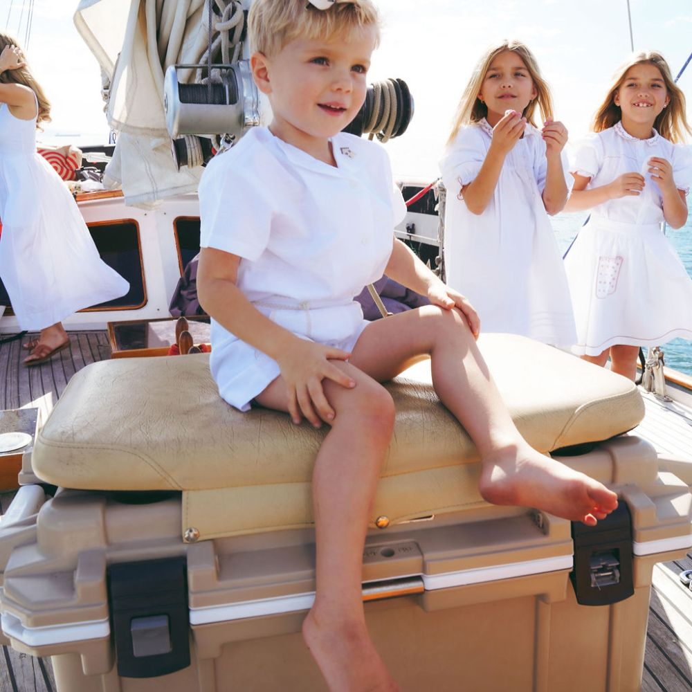 Buy Bermuda Shorts - White & Sand