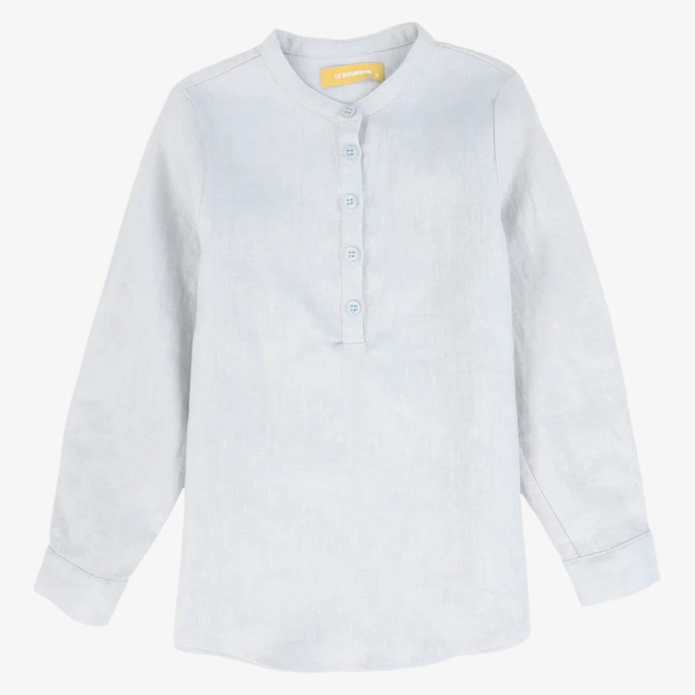 Button Blouse - Blue