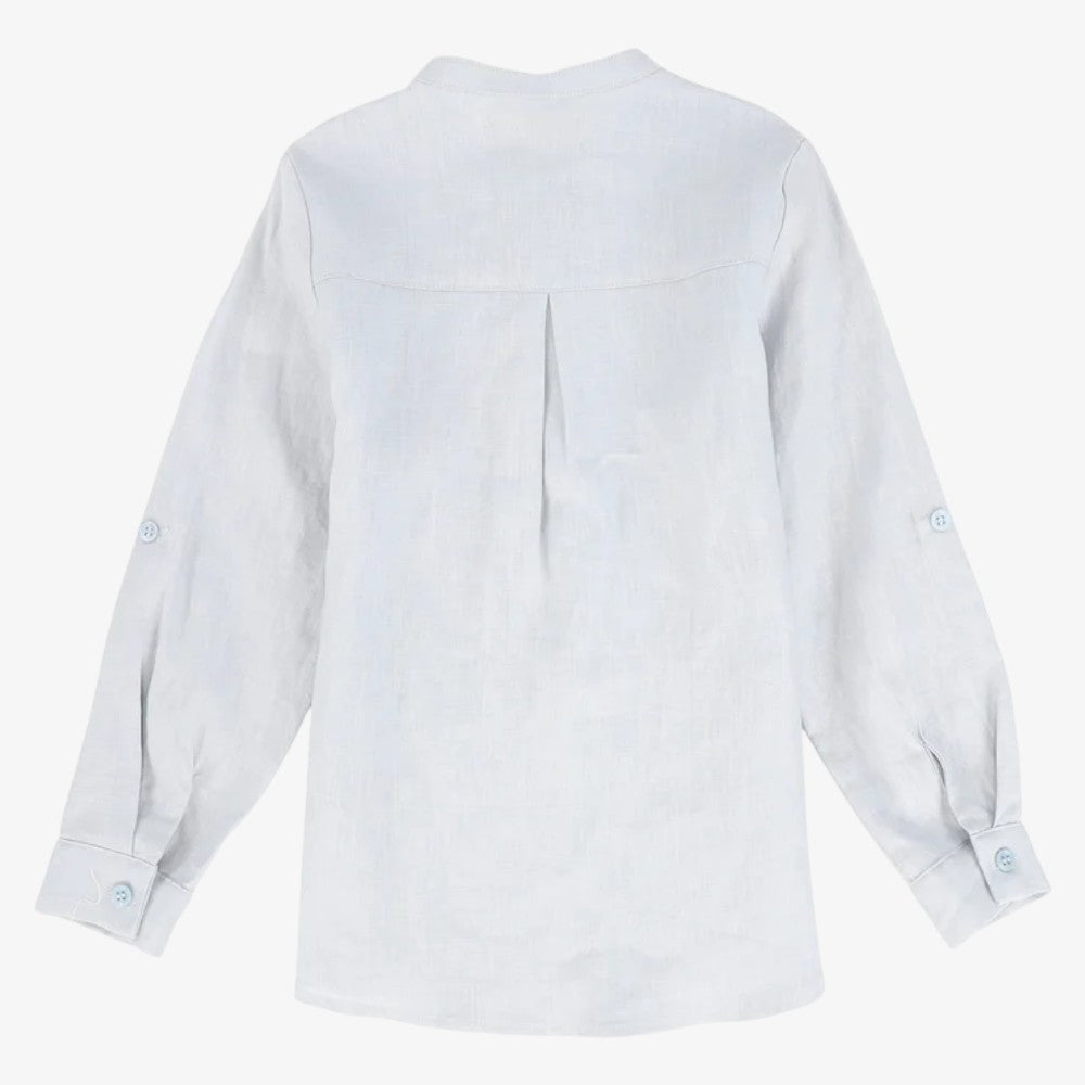 Button Blouse - Blue