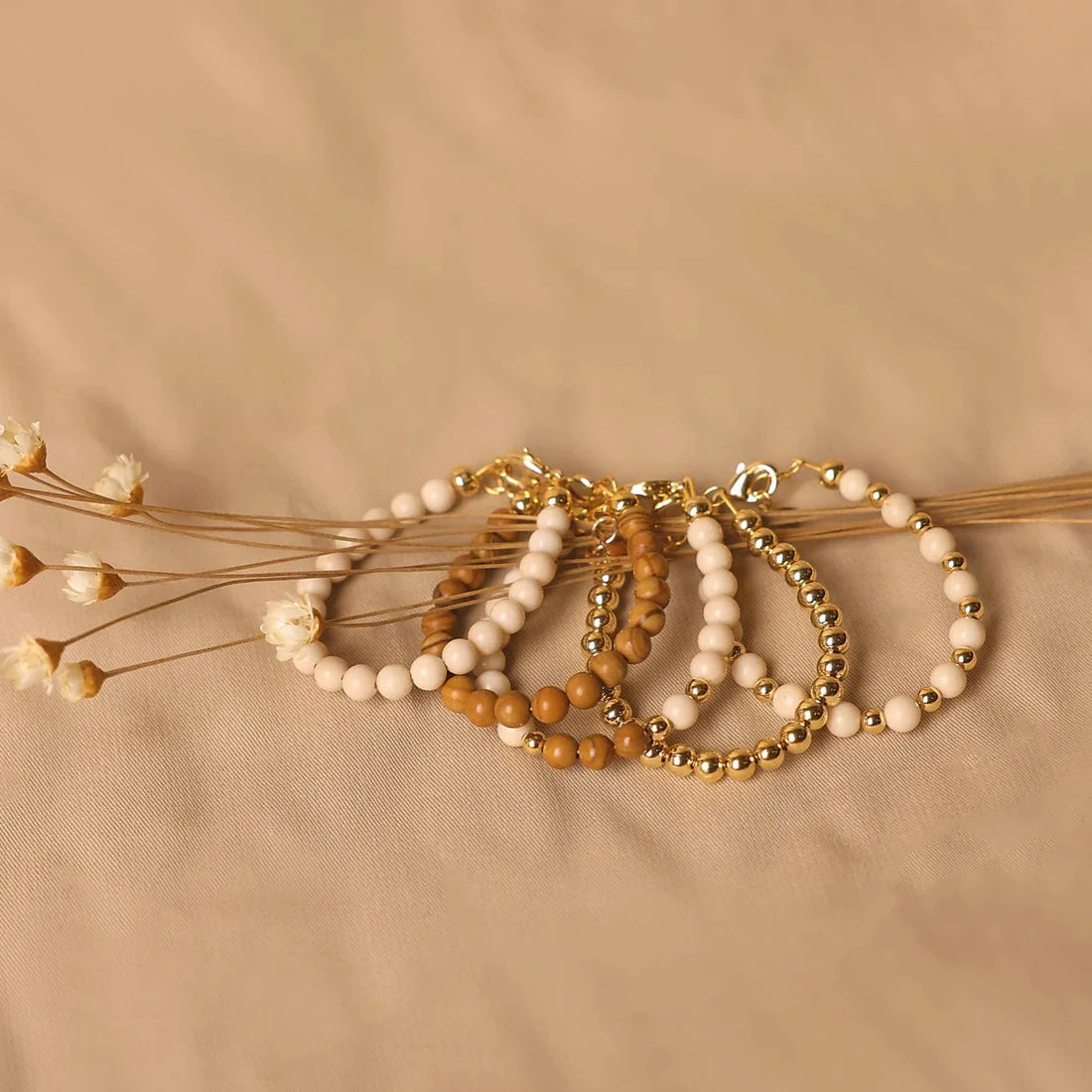 Filled Beads - Gold