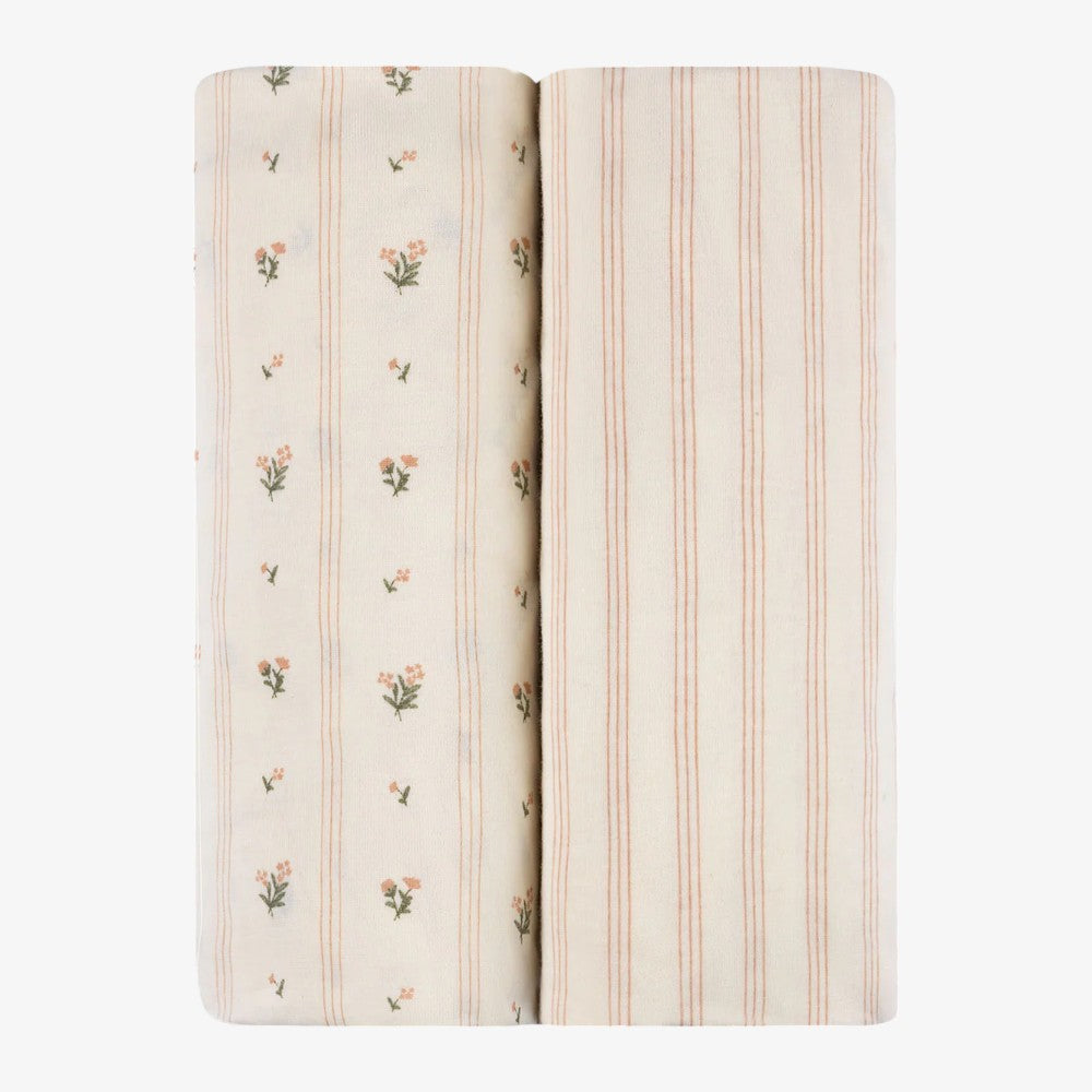 Crib Sheet 2Pack - Pink Floral