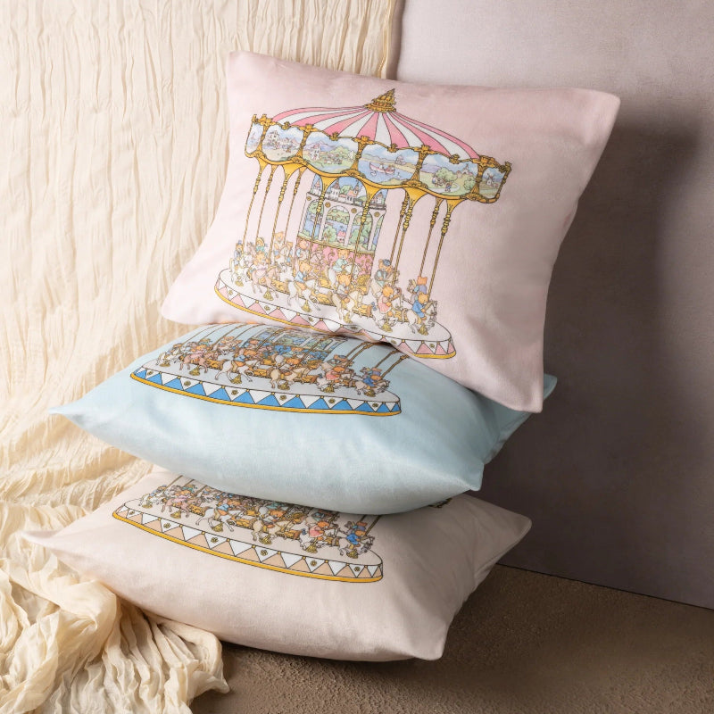 Merry Go Cushion - Blueberry Biscuit