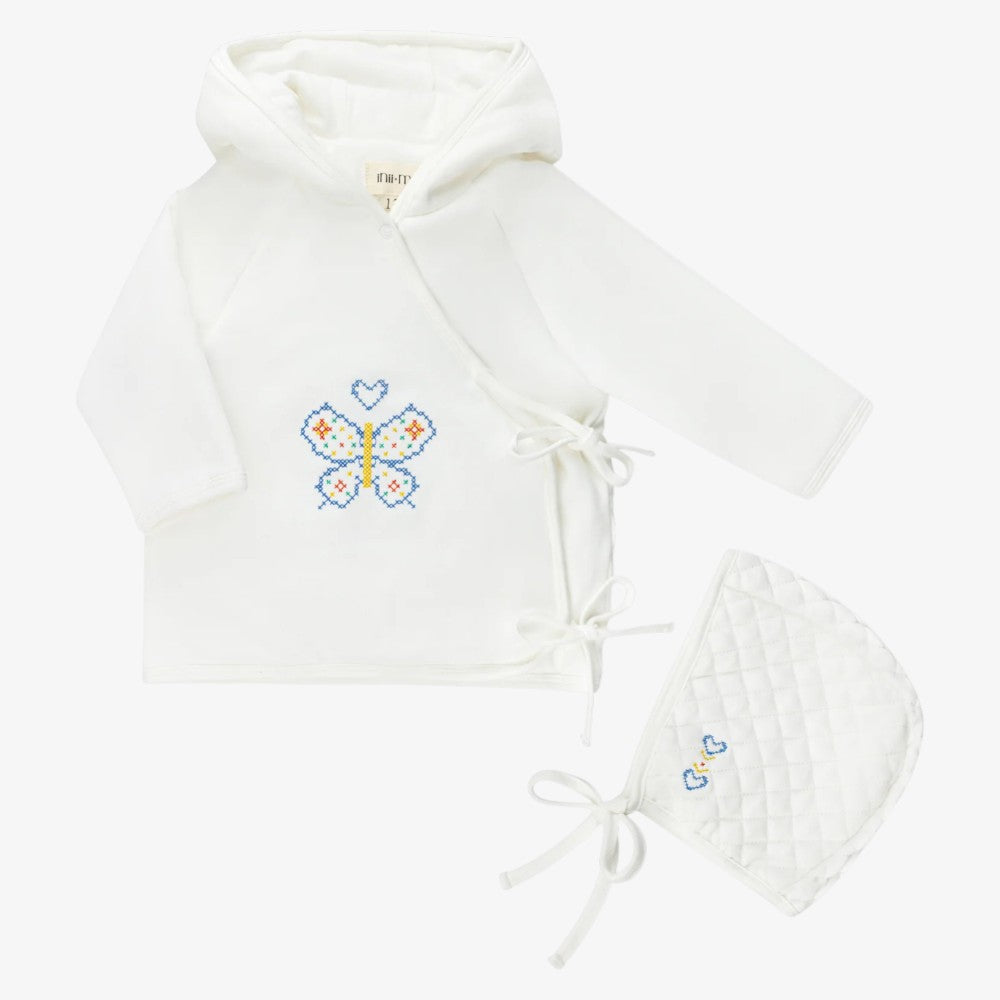 Vintage Jacket And Hat - White & Sage