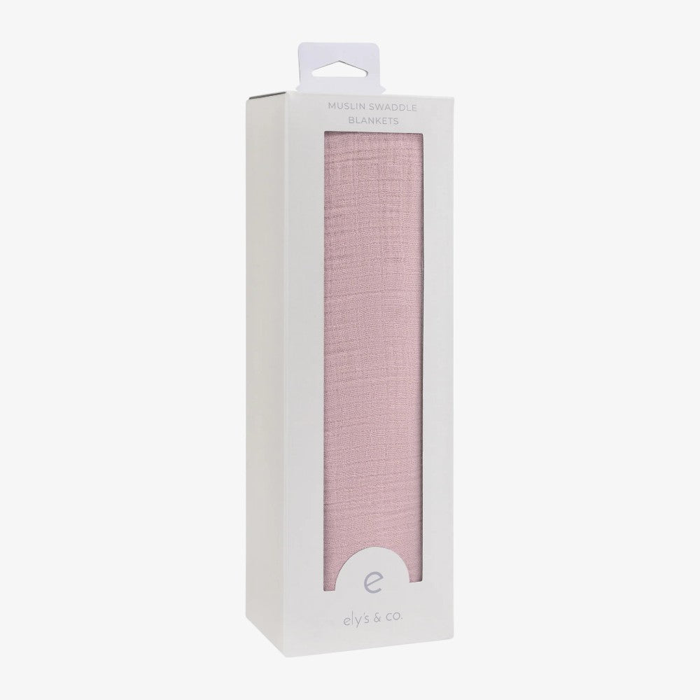 Muslin Swaddle 1 Pack - Dusty Rose