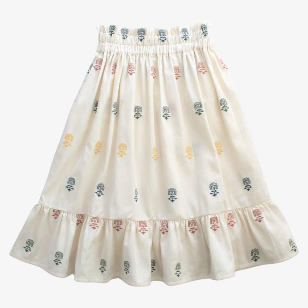 Embroidered Skirt - Ecru/multi