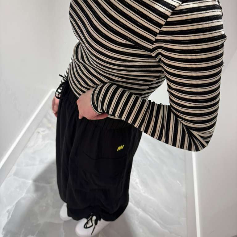 Wind Ruched Skirt - Black