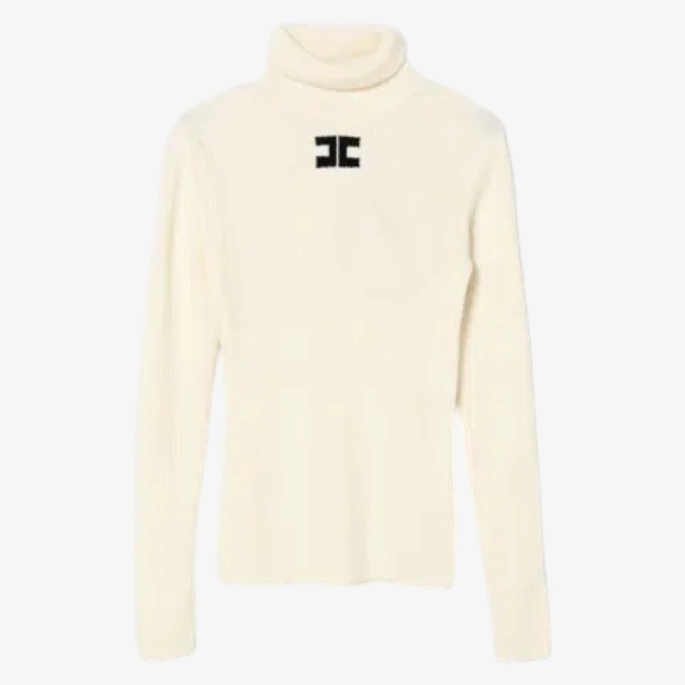 Dolce Vita Rib Sweater - Milk & Black