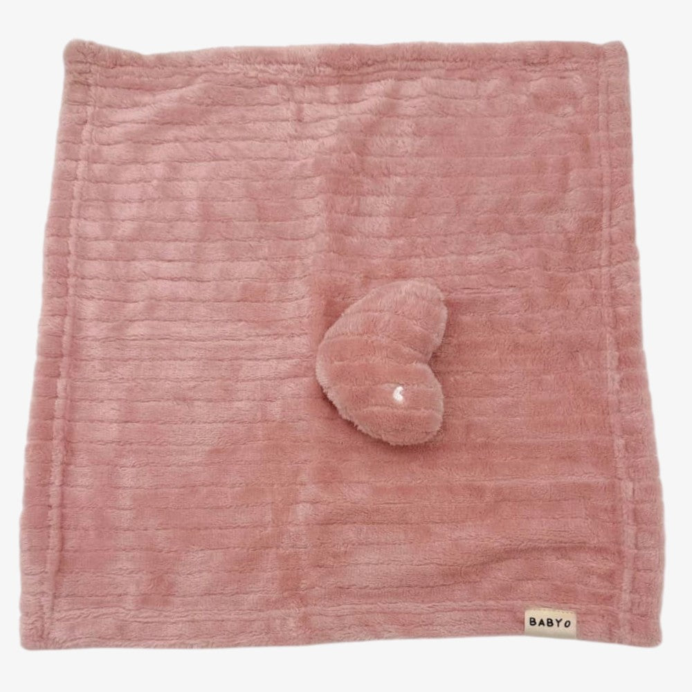 Fuzzy Heart Lovey - Mauve