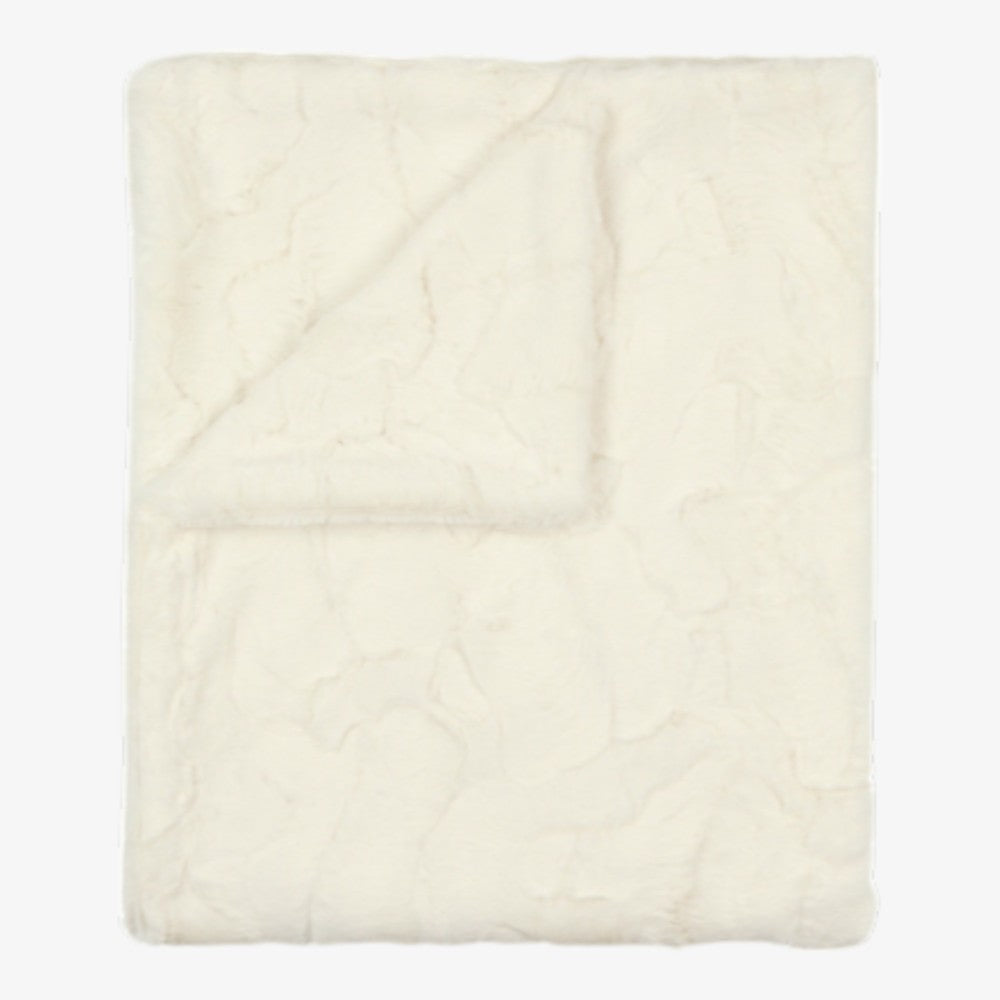 Solid Fur Blanket - Natural