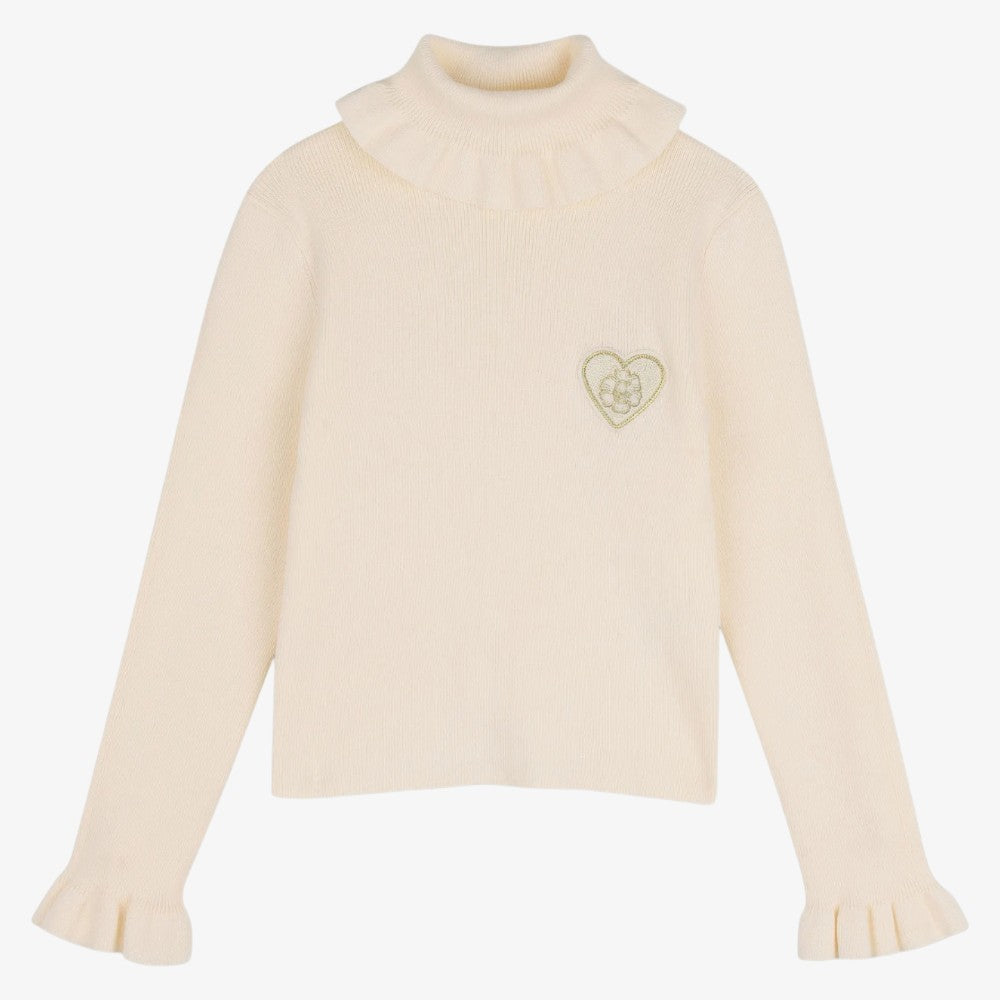 Ruffle Sweater - Ivory