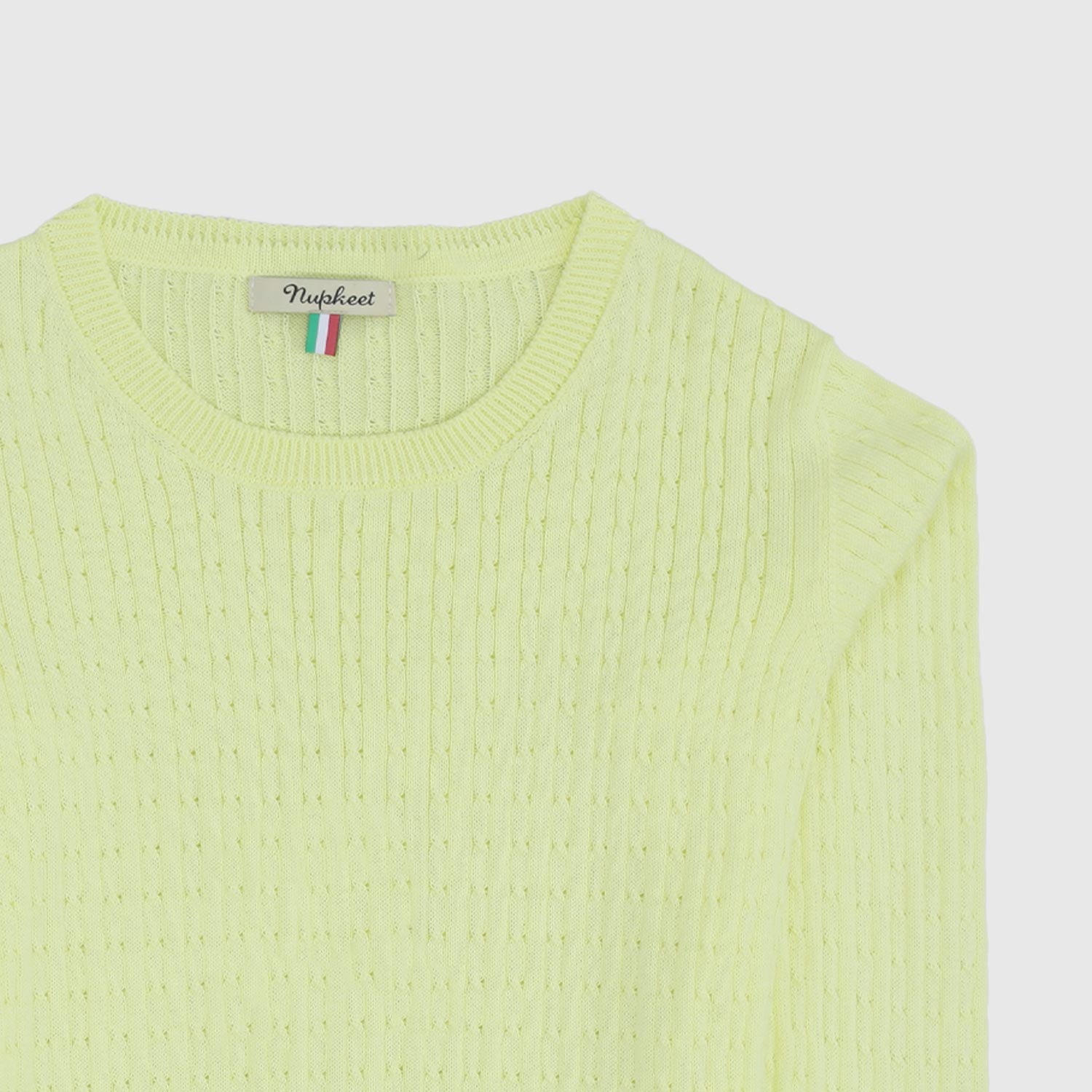 Cable Sweater - Yellow
