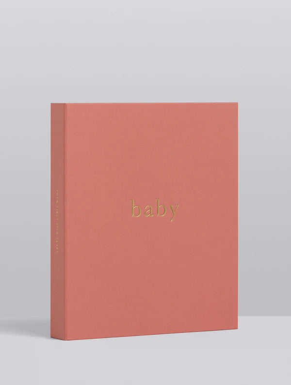Birth To Five Years Baby Journal - Blush