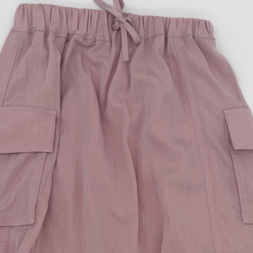 Wind Ruched Skirt - Pink