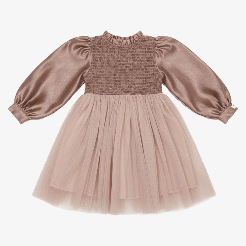 Janice Dress - Rose Brown