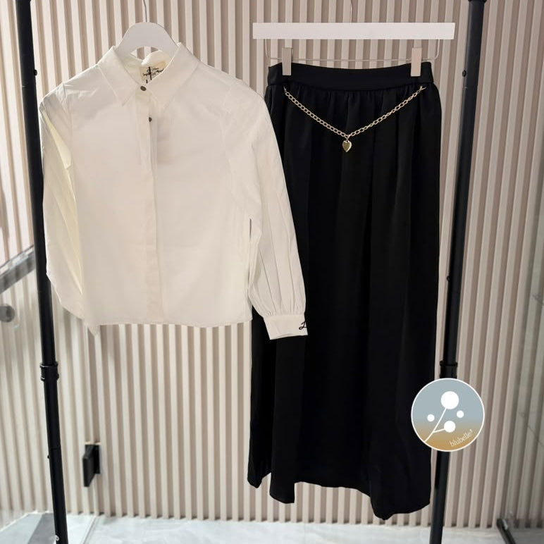 Heart Chain Skirt - Black