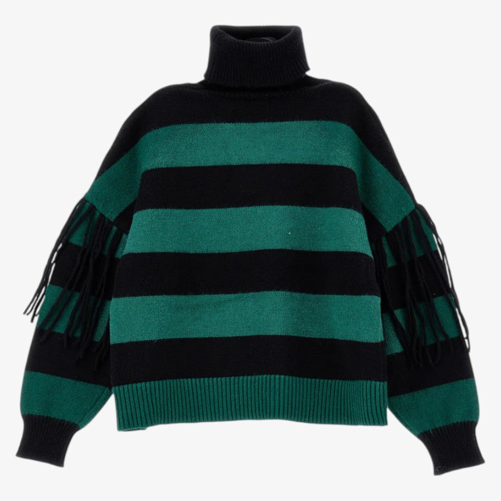 Knit Sweater - Black & Green