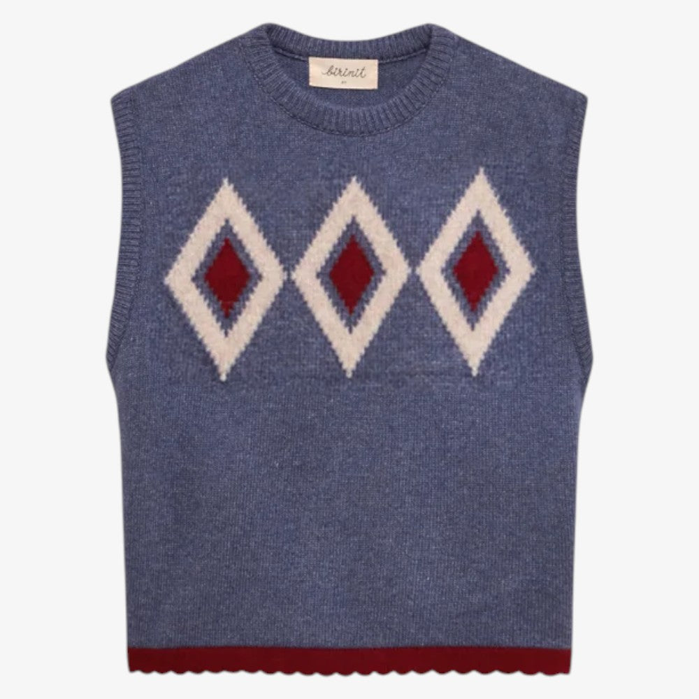Argyle Knit Vest - Multi