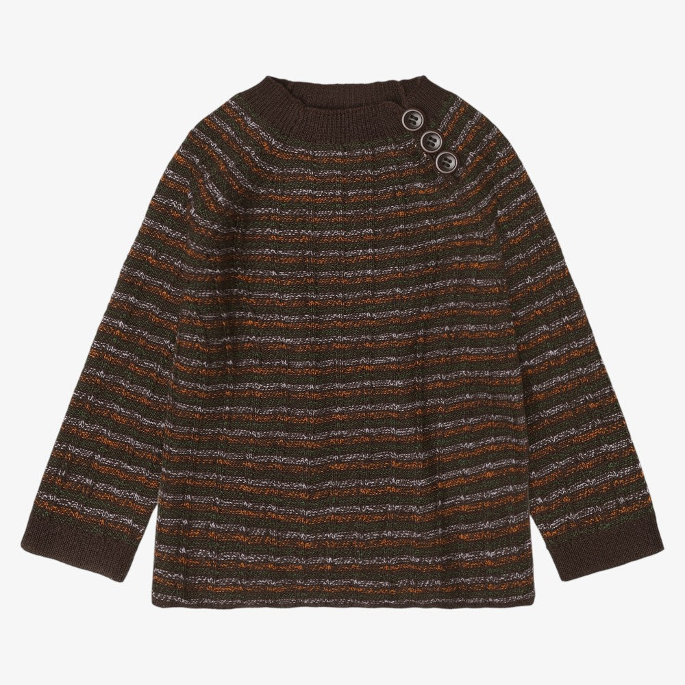 Crew Neck Sweater - Mocha Melange