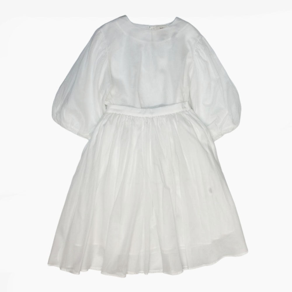The Middle Daughter Top And Skirt - White