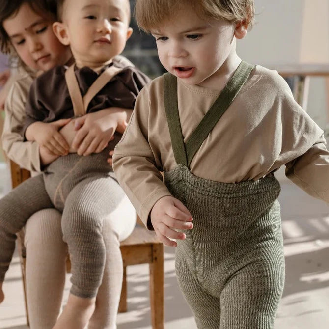 Footless Tights - Creamy Olive