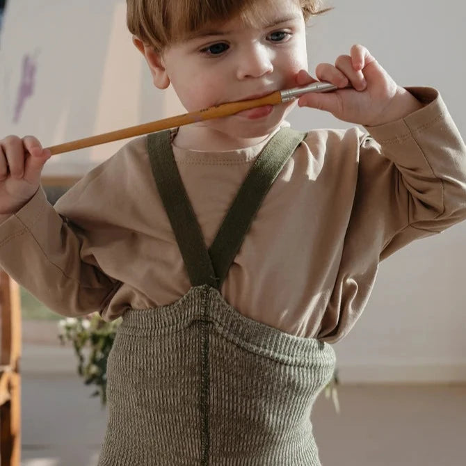 Footless Tights - Creamy Olive