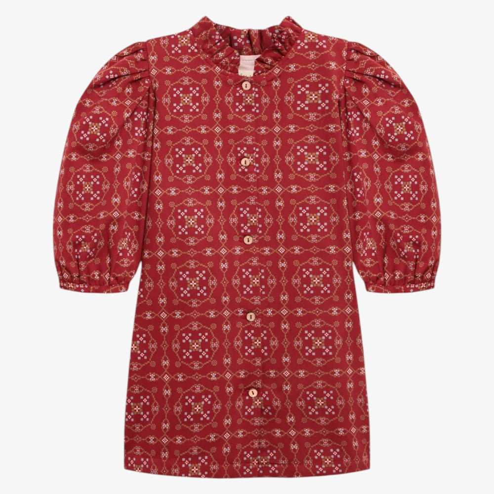 Ribera Dress - Burgundy