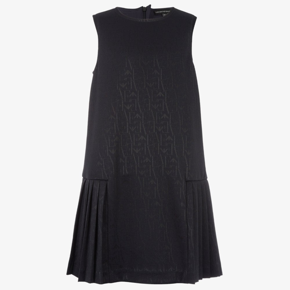 Pleated Dress - Navy