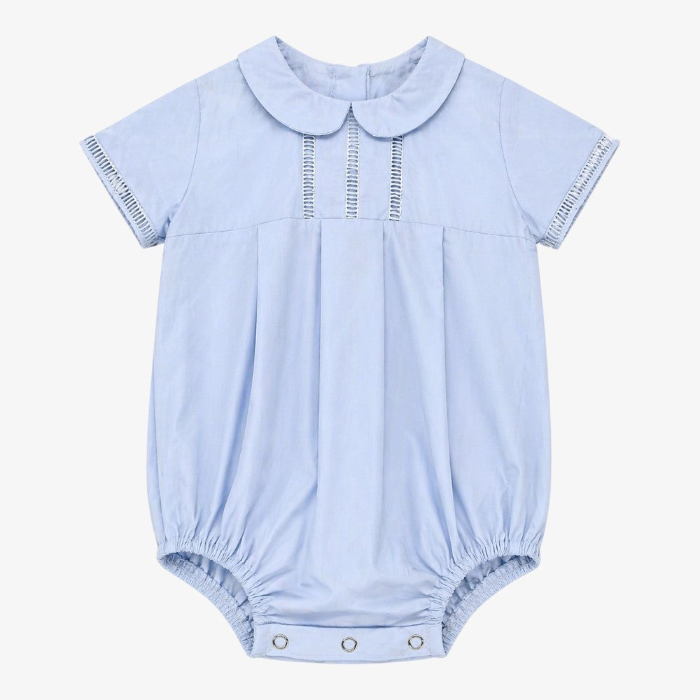 Ladder Detail Romper - Light Blue