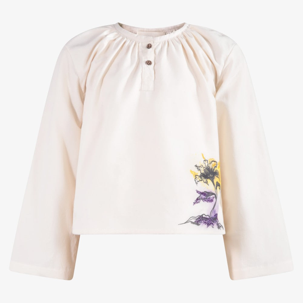 Gathered Blouse - White