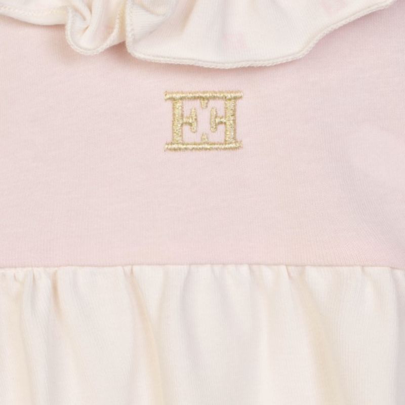 Ruffle Collar Onesie - Pink