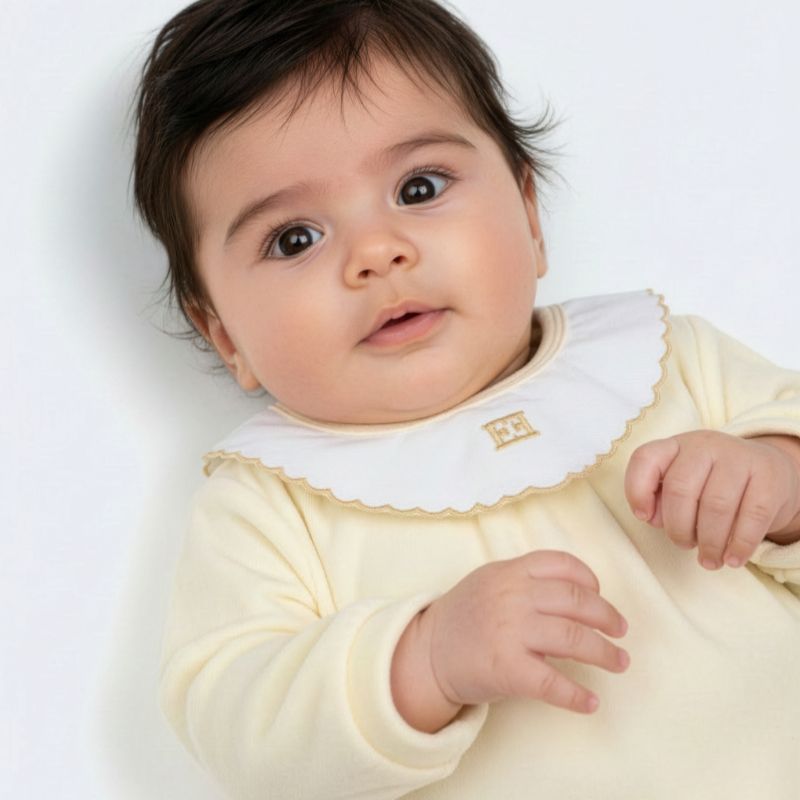 Bib Footie - Antique White