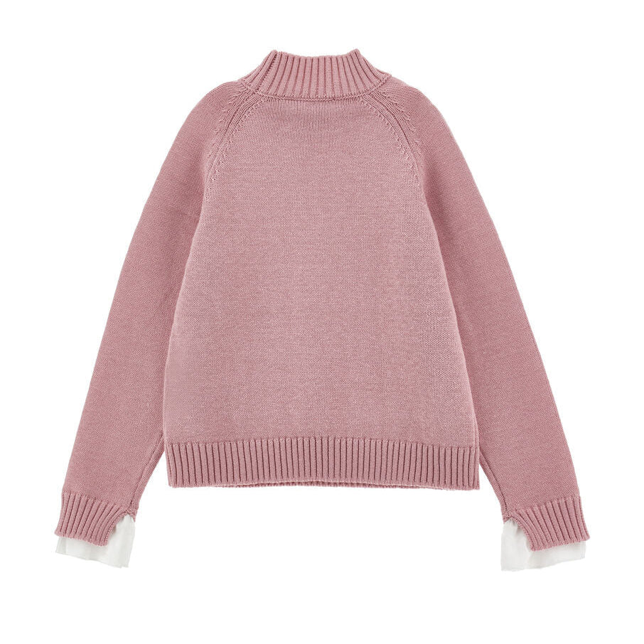 Wool Sweater - Blush Rose