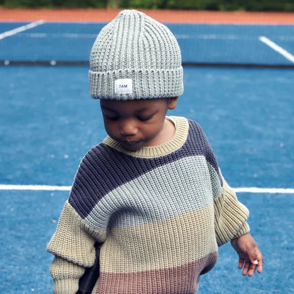 Chunky Beanie - Heather Grey