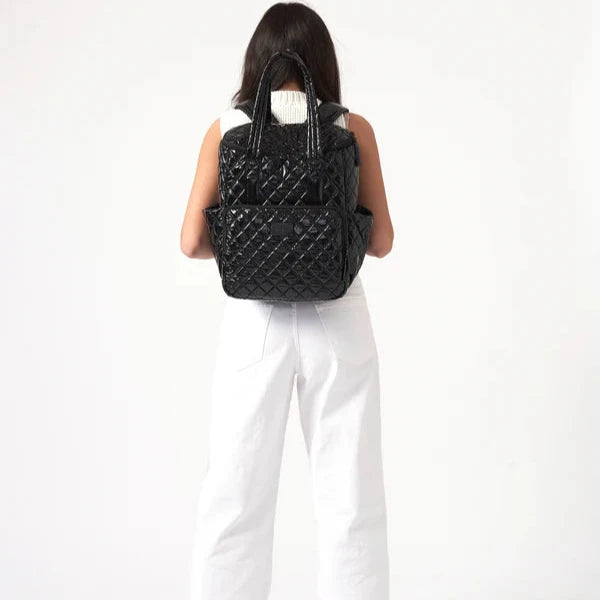 London Diaper Backpack - Black Polar