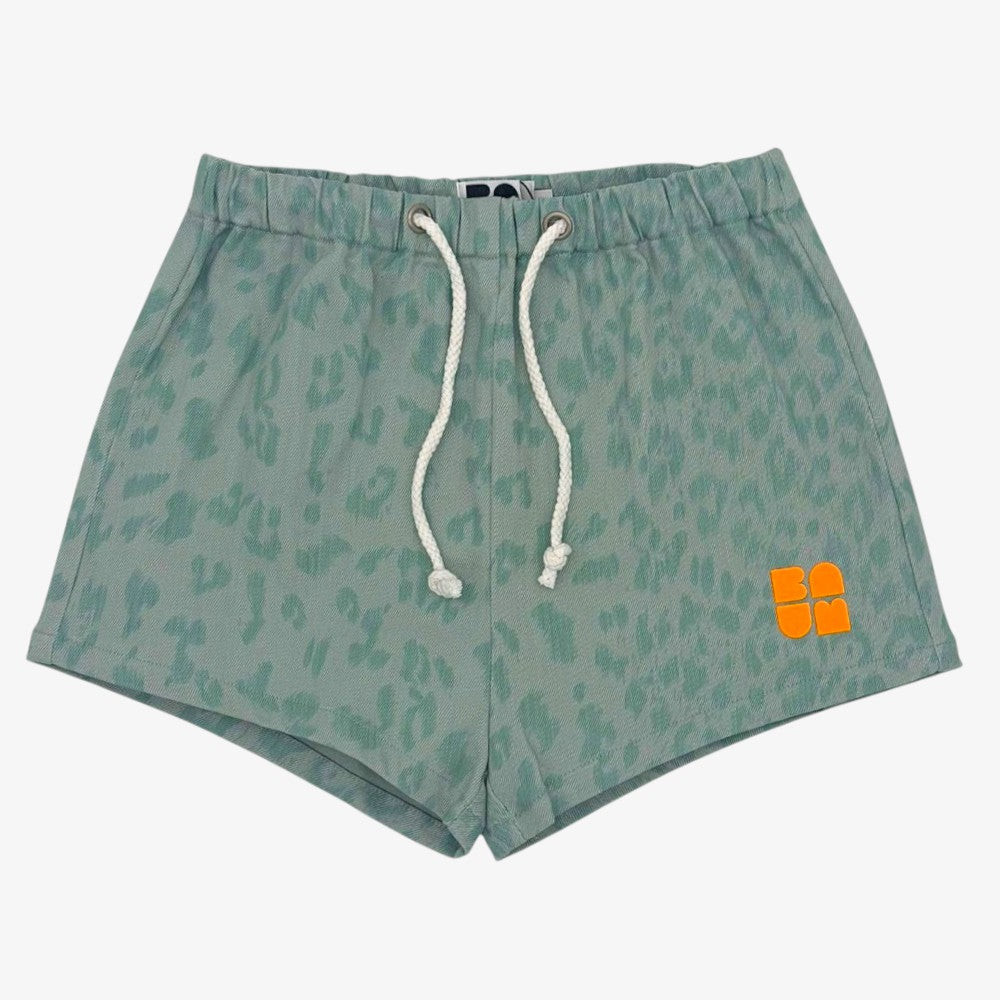 Leopard Shorts - Mint