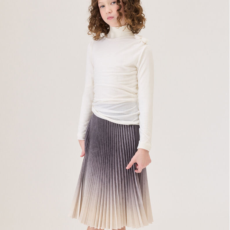 Pleated Skirt - Gold