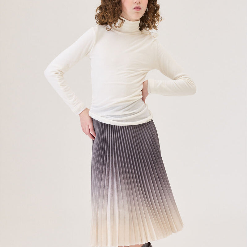 Pleated Skirt - Gold