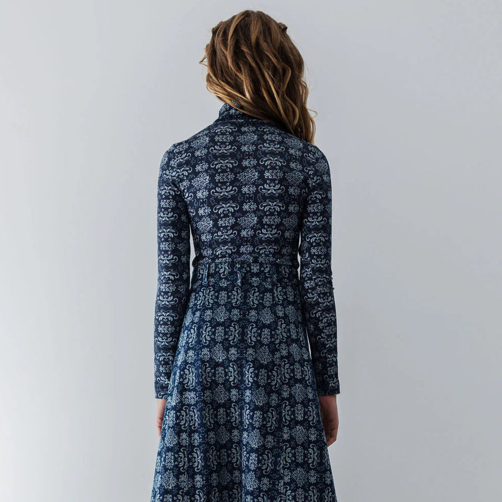 Print Turtleneck - Lily Flower