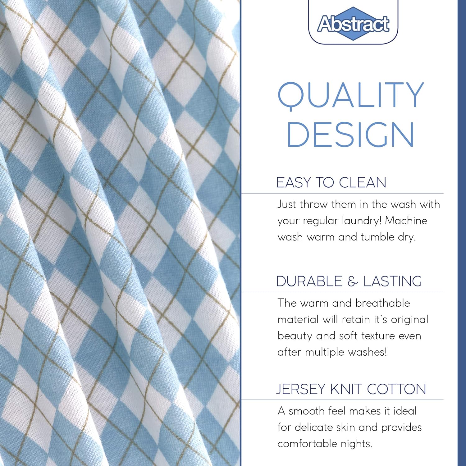 Dot Portable Crib Sheet - Arygle Blue