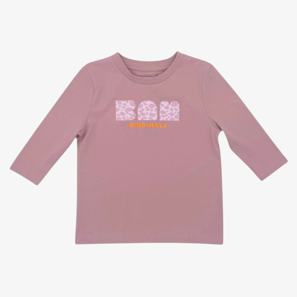 Leopard Logo LS T-Shirt - Pink