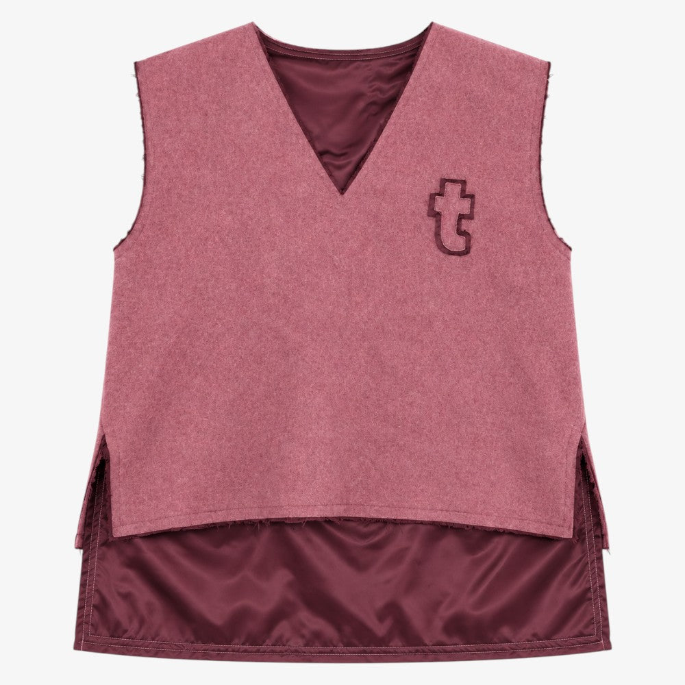 Fleece Vest - Ruby