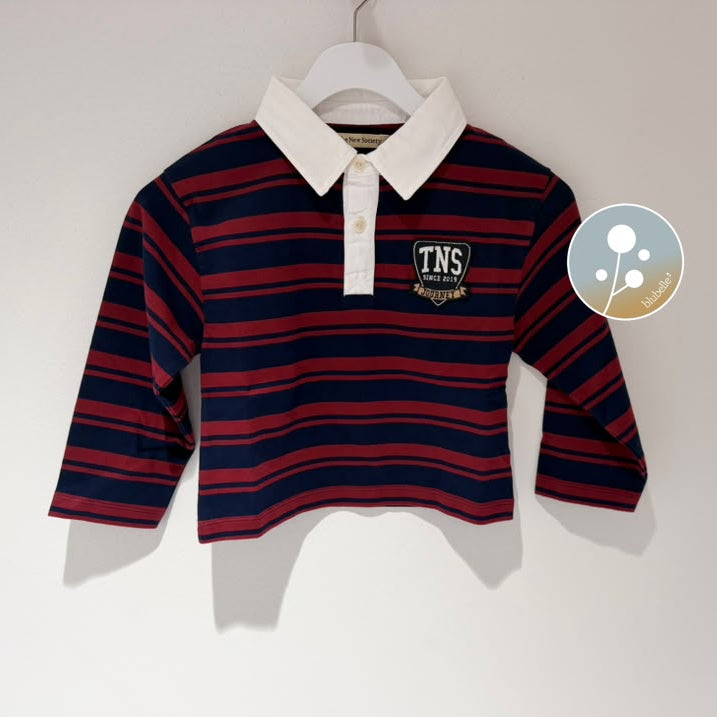 Rumba Stripe Polo - Red