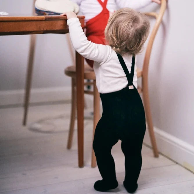 Footed Tights - Black