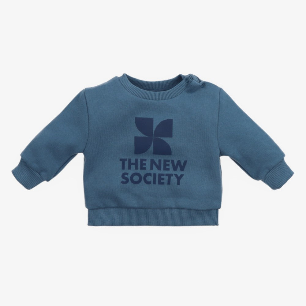 Logo Sweatshirt And Sweatpants - Blue