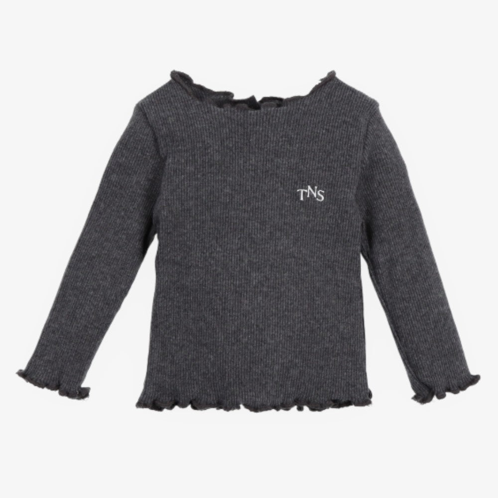 Rib Tee And Leggings - Grey Melange