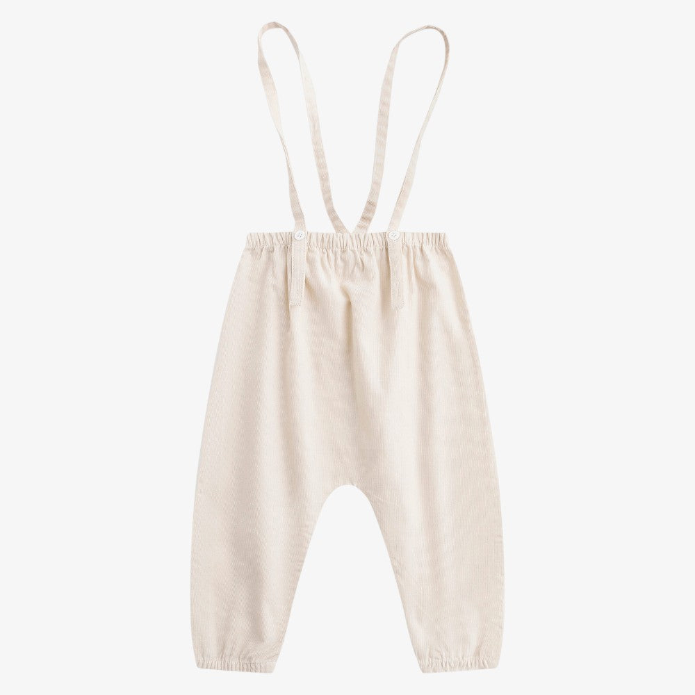 Corduroy Overalls - Ivory