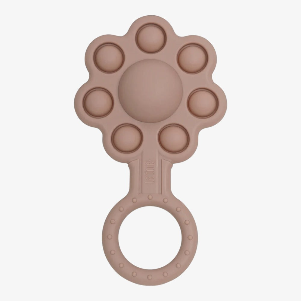 Pop-It Flower Rattle - Mauve