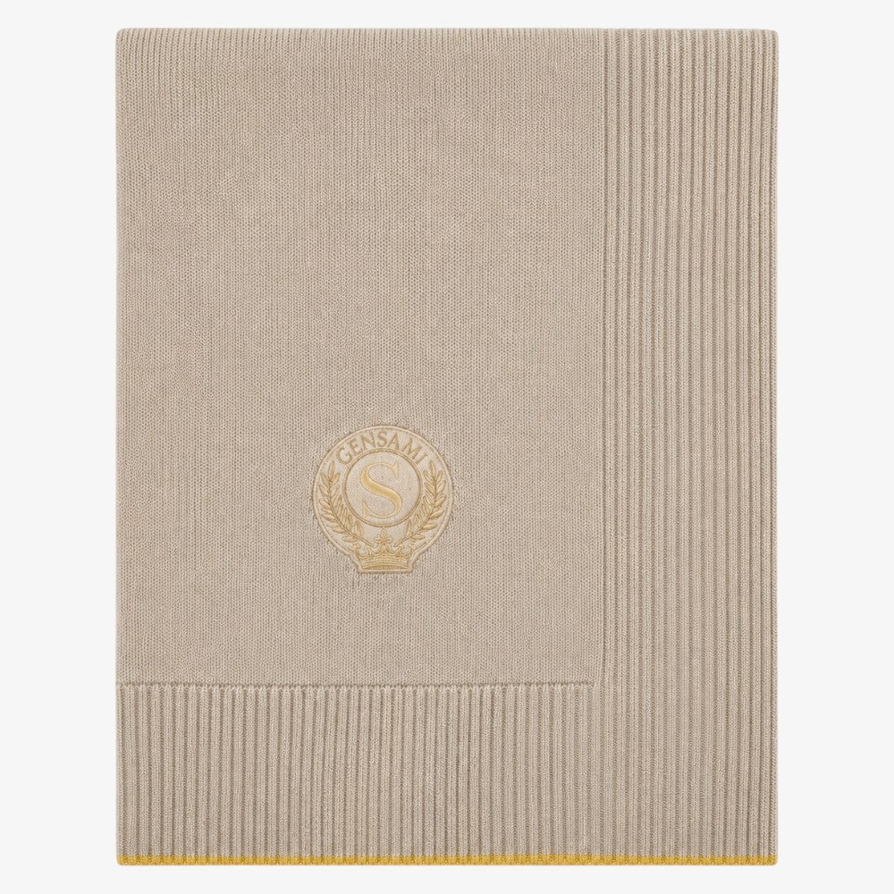 Royal Wreath Blanekt - Greige