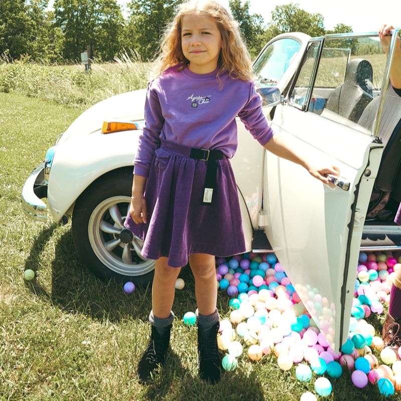 Label Sweatshirt - Purple
