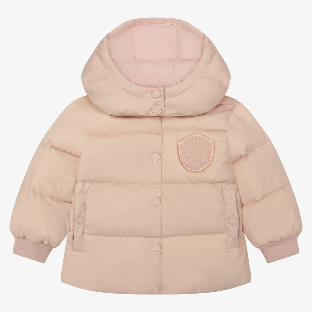 Furry Patch Jacket - Petal Pink